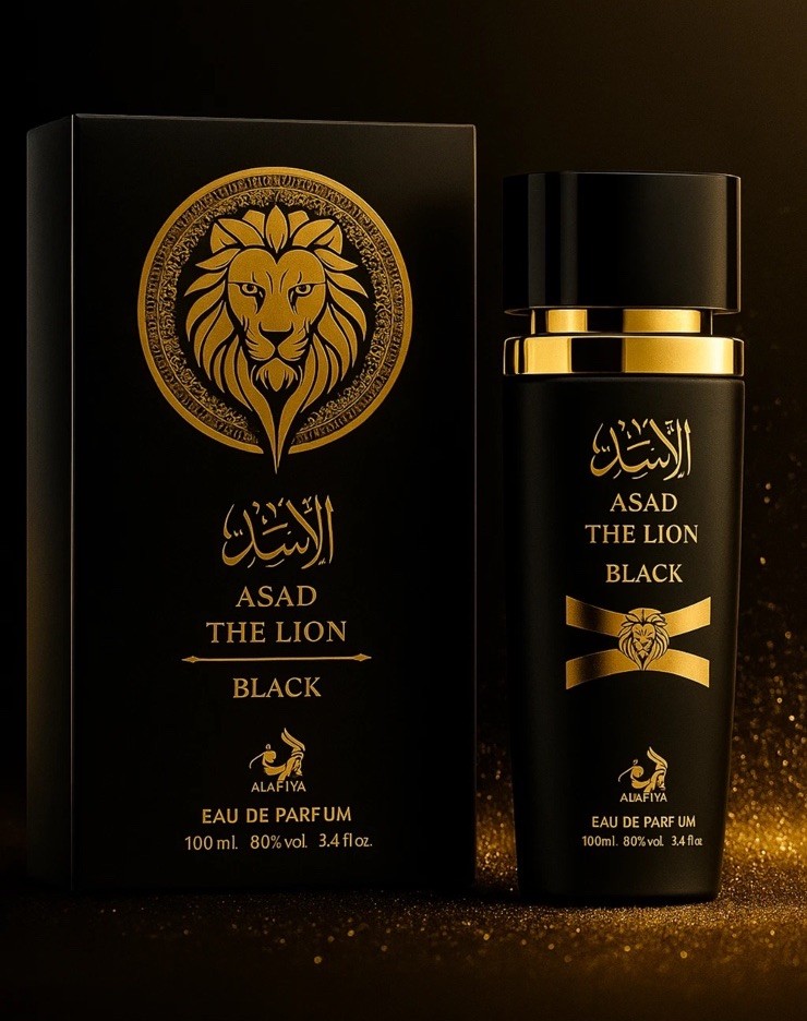 Asad The Lion Black by Alafiya 100ml 3.4oz Eau de Parfum Sealed New in Box