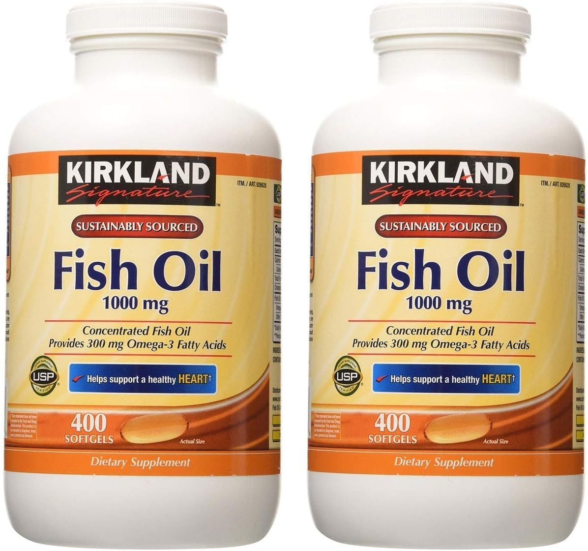 Signature Fish Oil Concentrate 2-Pack: 800 Softgels for Heart Health