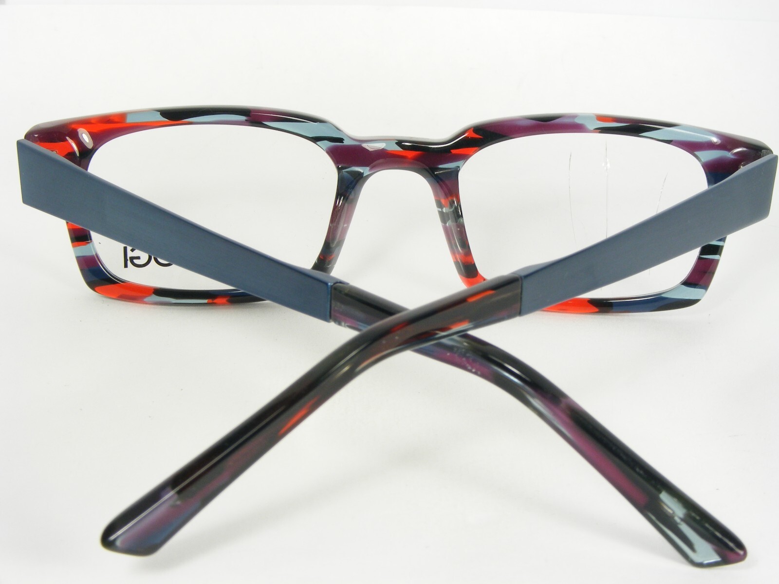 OGI HERITAGE 7147 1335 RED-PURPLE CAMOUFLAGE/BLUE EYEGLASSES 48-20-145mm (NOTES)