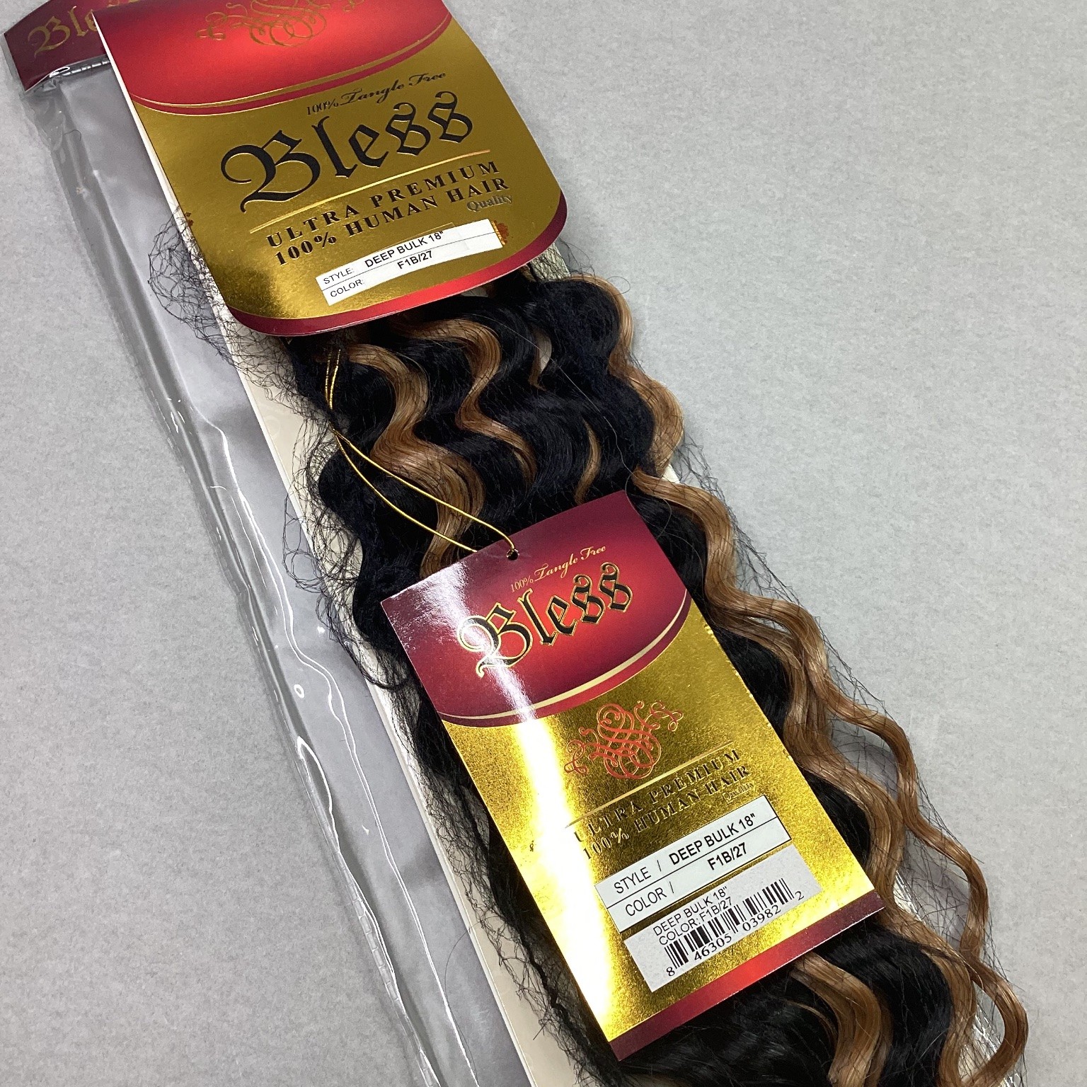 Bless Ultra Premium 100% Human Hair Extensions Deep Bulk 18″ F1B/27