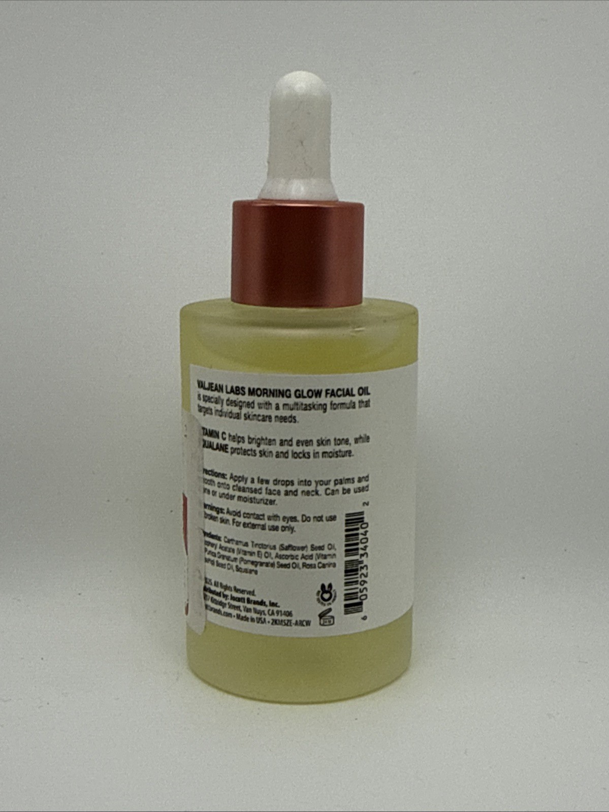 New VALJEAN LABS – MORNING GLOW – Facial Oil With Vitamin C & Squalane – 1.83 oz