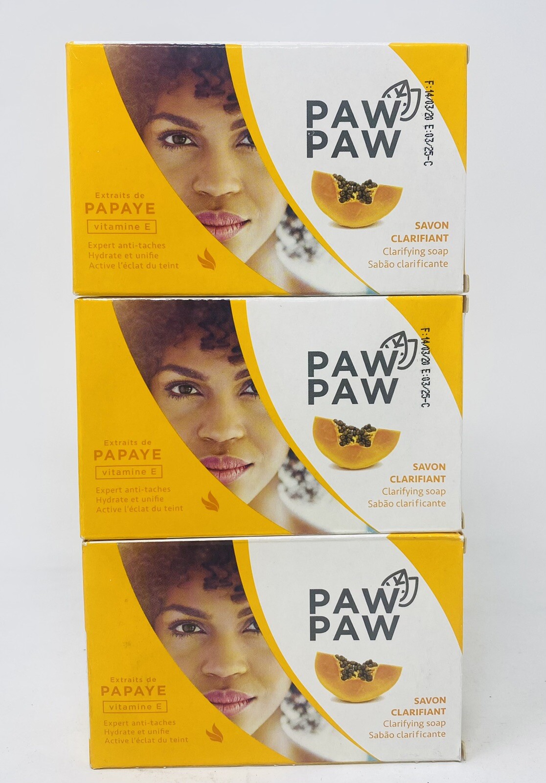 Paw Paw – Clarifying Soap With Papaya { PACK OF 3 } 180g EACH