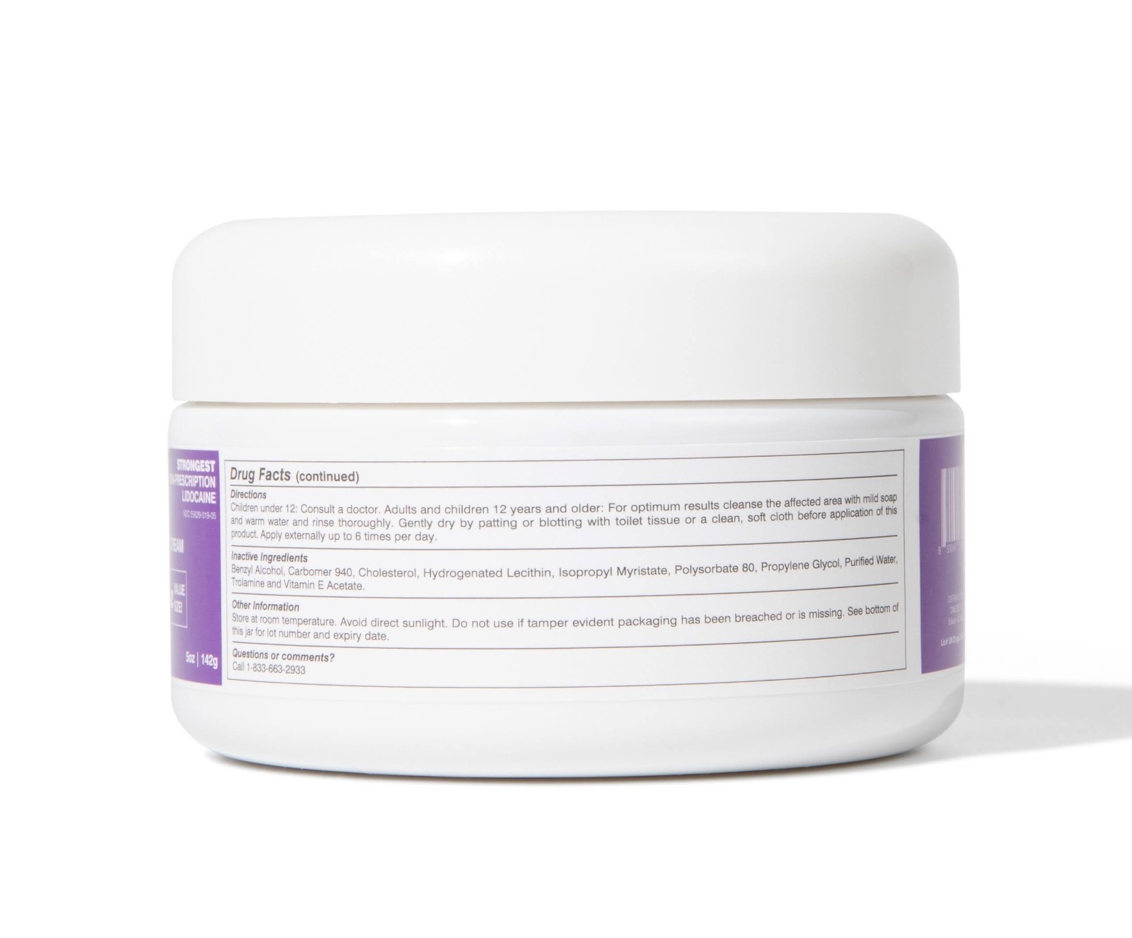 Health One Anorectal (Hemorrhoidal) Cream – Lidocaine 5% – 5 oz CRC Round Jar
