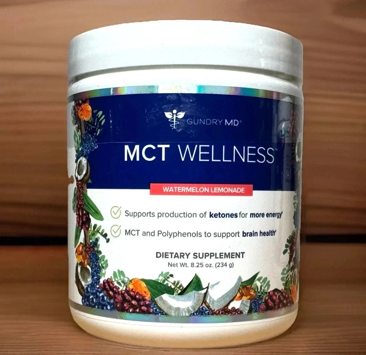 Gundry MD MCT Wellness-Watermelon Lemonade 8.25oz Dietary Supplement Exp 04/2028