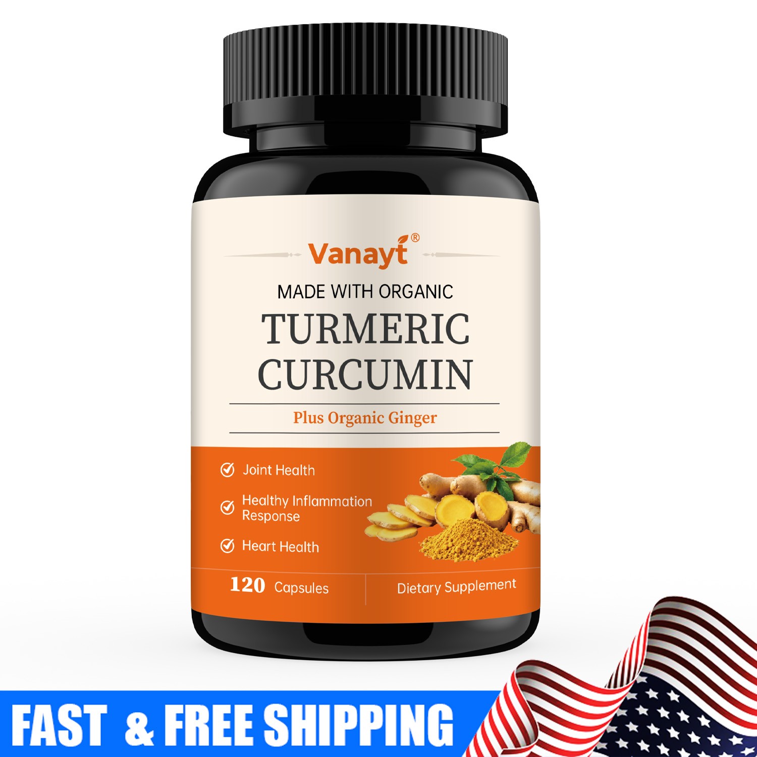Turmeric Curcumin with Ginger & Black Pepper Joint Heart Antioxidant Support