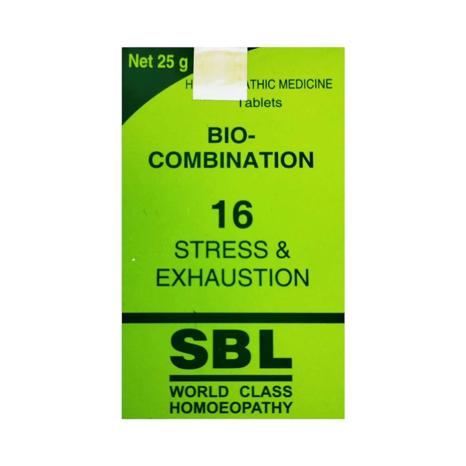 SBL Homeopathic Bio Combination 16 (BC 16) for Stress & Exhaustion Pack of 1