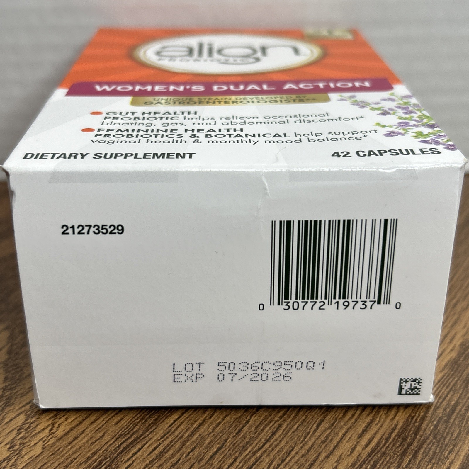 Align Probiotic Women’s Dual Action Supplement 42 Capsules – Exp 07/2026