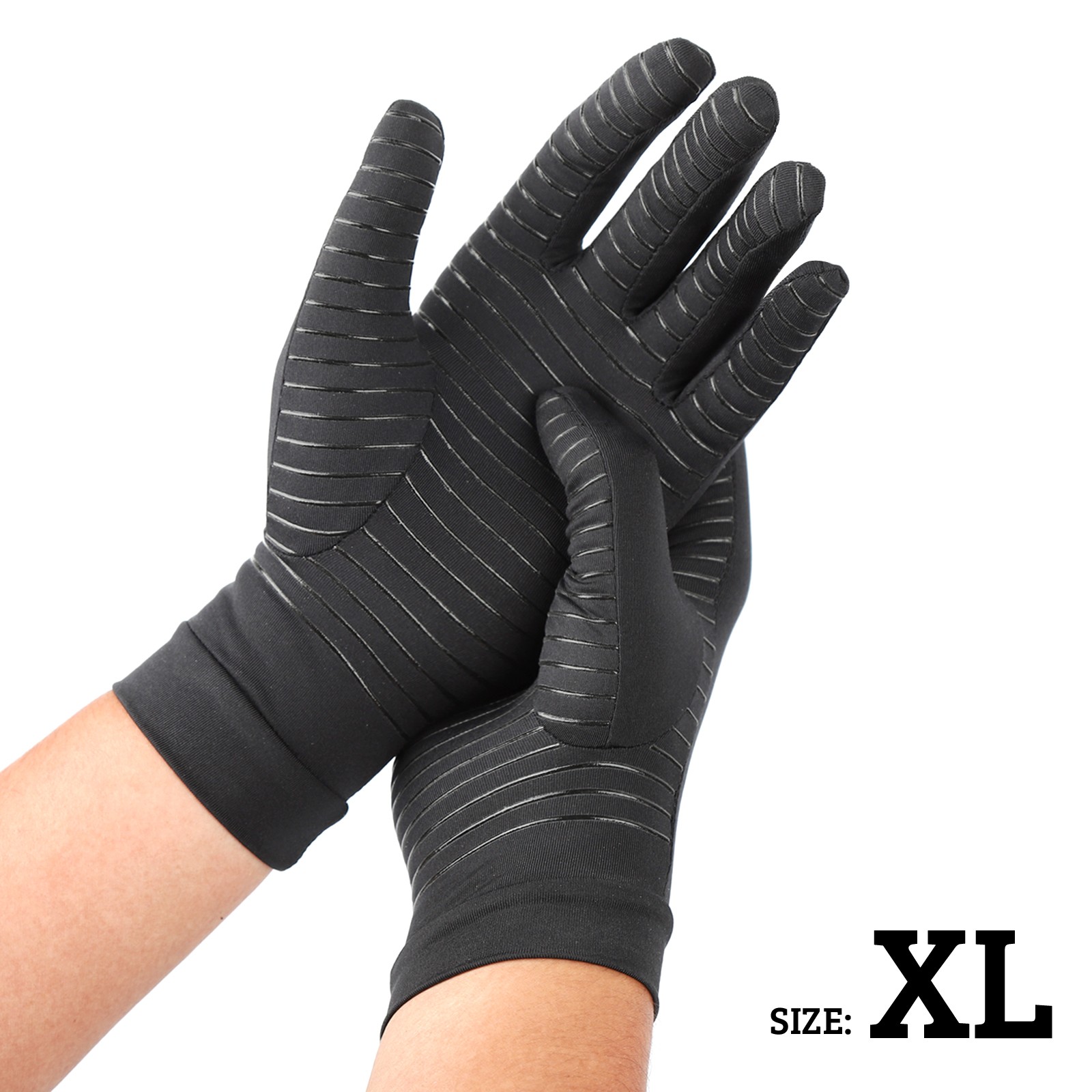 NEW Copper Arthritis Hand Gloves Compression Support Joint Pain Relief Sport US