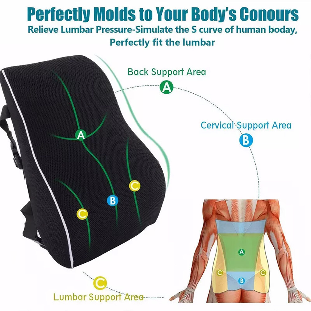 Lumbar Support Pillow for Office Chair Office Home Back Support Pillow for Car