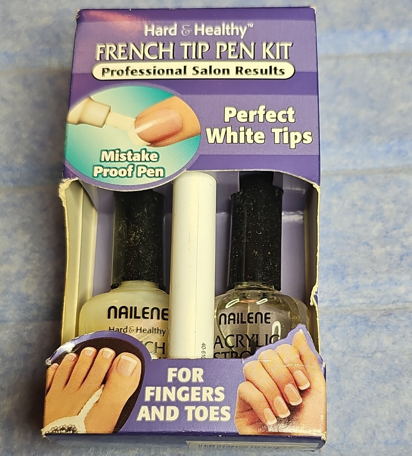 Nailene Hard & Healthy French Tip Pen Kit Mistake-Proof w/ Top Coat 61017