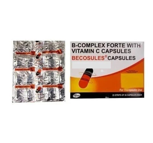 Vitamin B-complex BECOSULES (120 CAPSULES) Manage Vitamin & Mineral deficiency