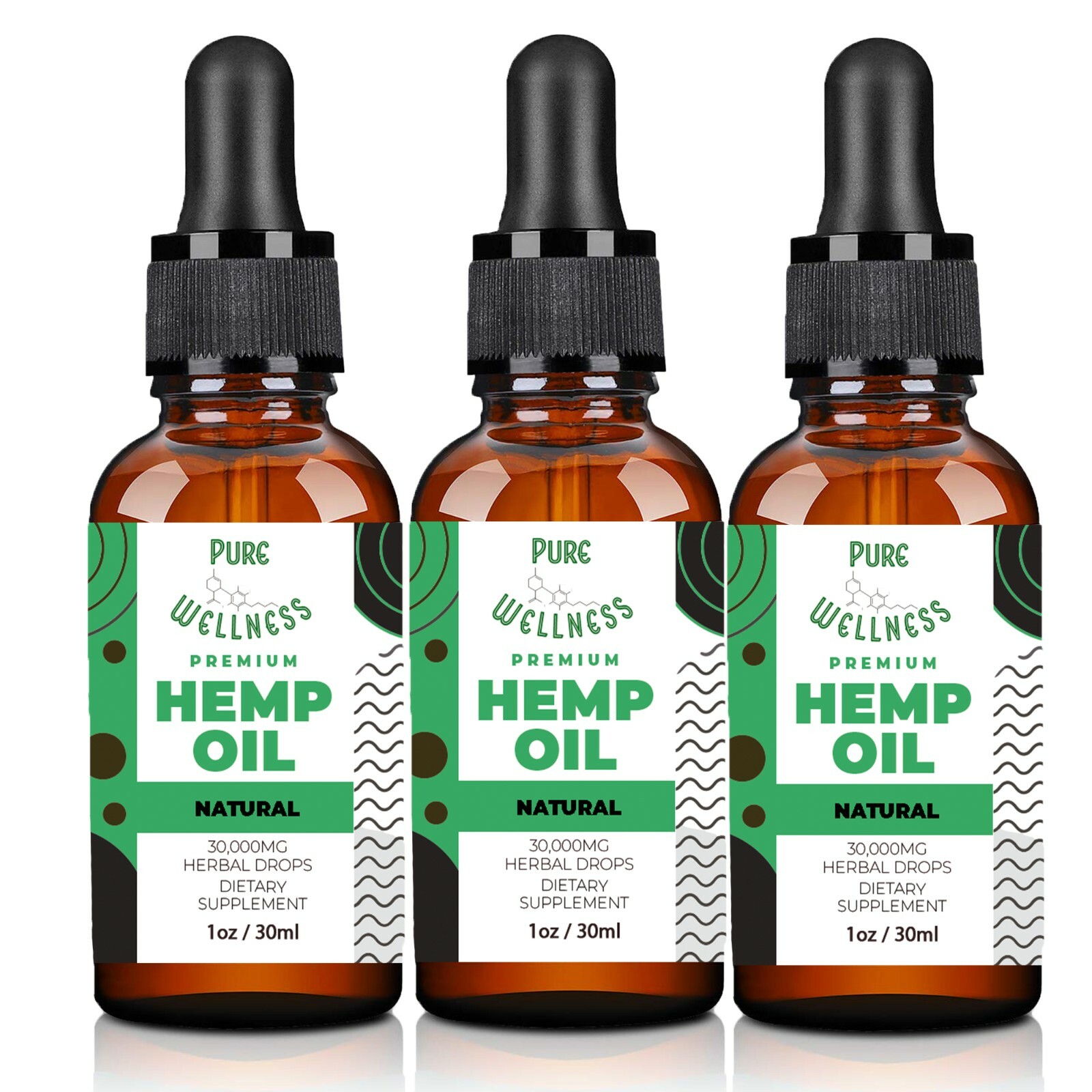 Hemp Seed Oil 30,000mg | Discover the Benefits of Hemp Seed Oil (3-Pack)