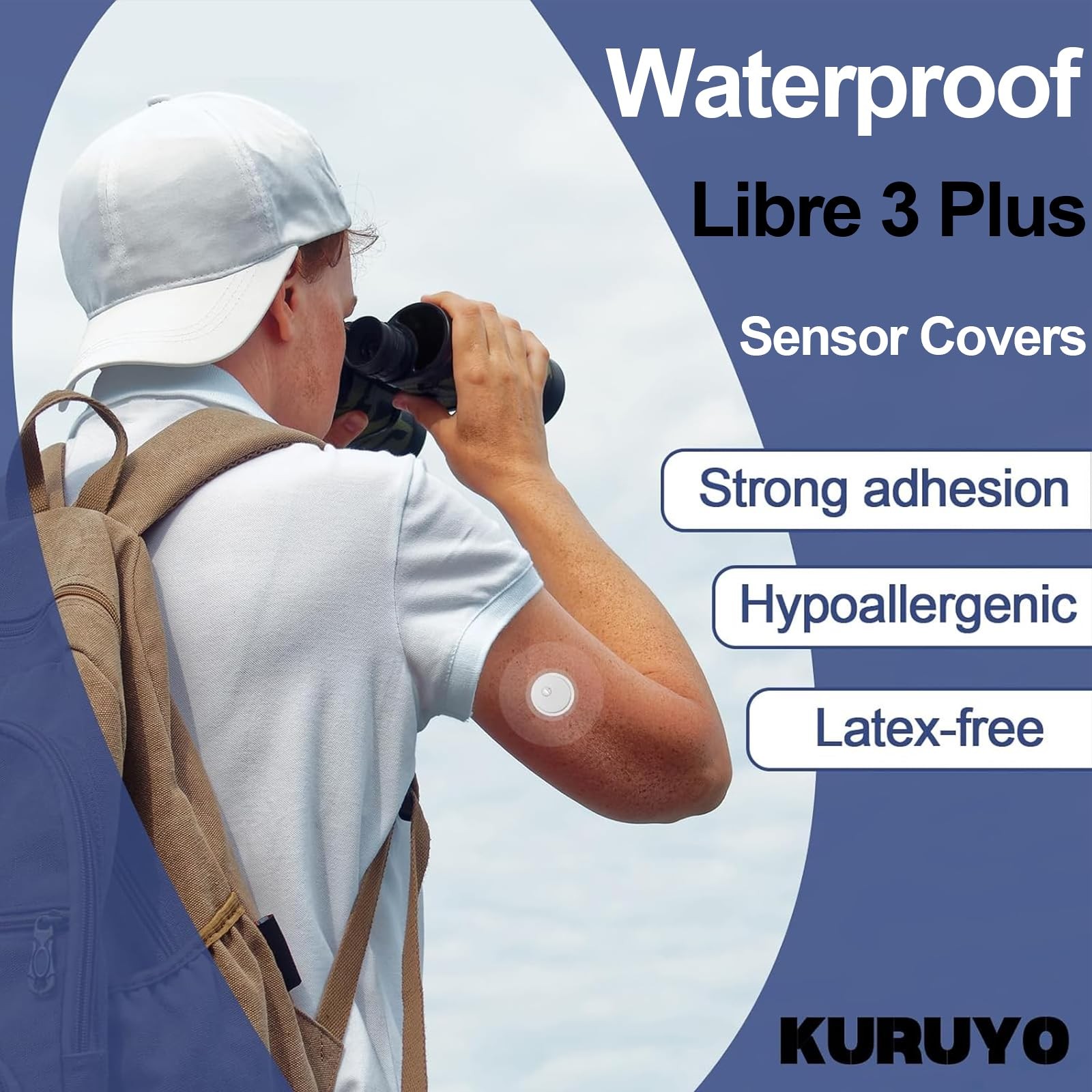 100Pcs Libre 3 Plus Sensor Covers Waterproof Freestyle Clear Adhesive Patches…