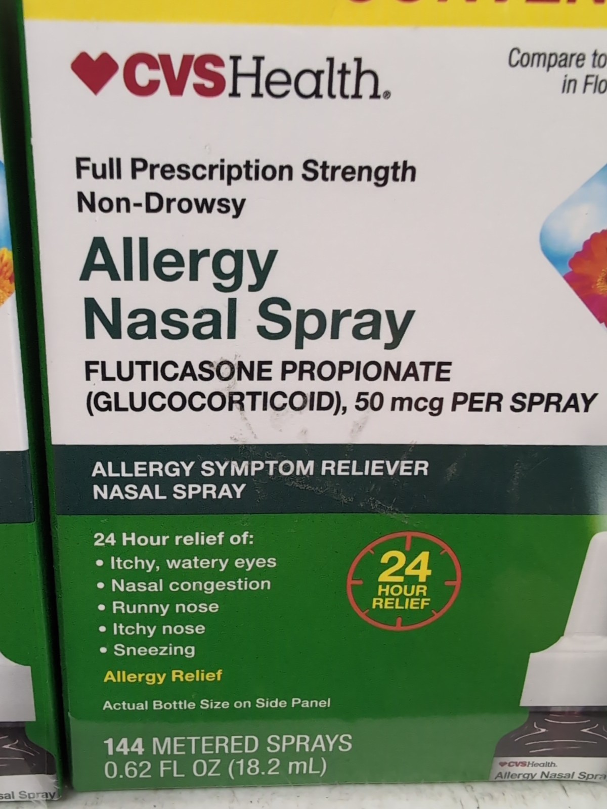 2X Compares To Flonase Allergy Relief Nasal Fluticasone Metered 288 Sprays 10/26