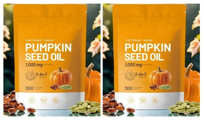 Pumpkin Seed Oil 1000mg with Saw Palmetto 2 Packs X 300 Softgels