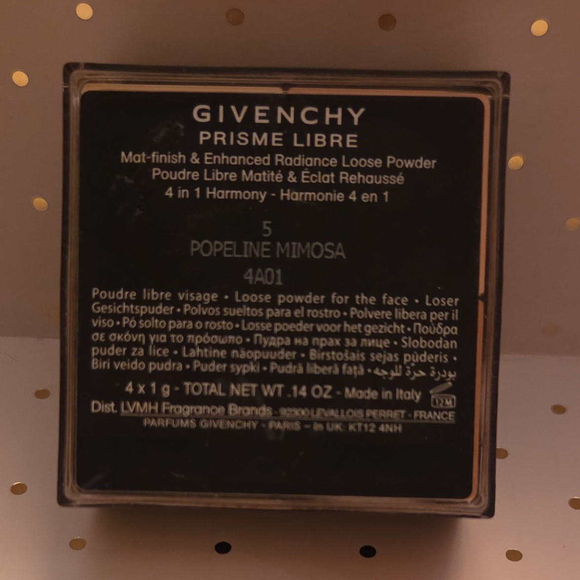 Givenchy Prisme Libre Matte Loose Powder 4A01 Popeline Mimosa 4 x 1 g