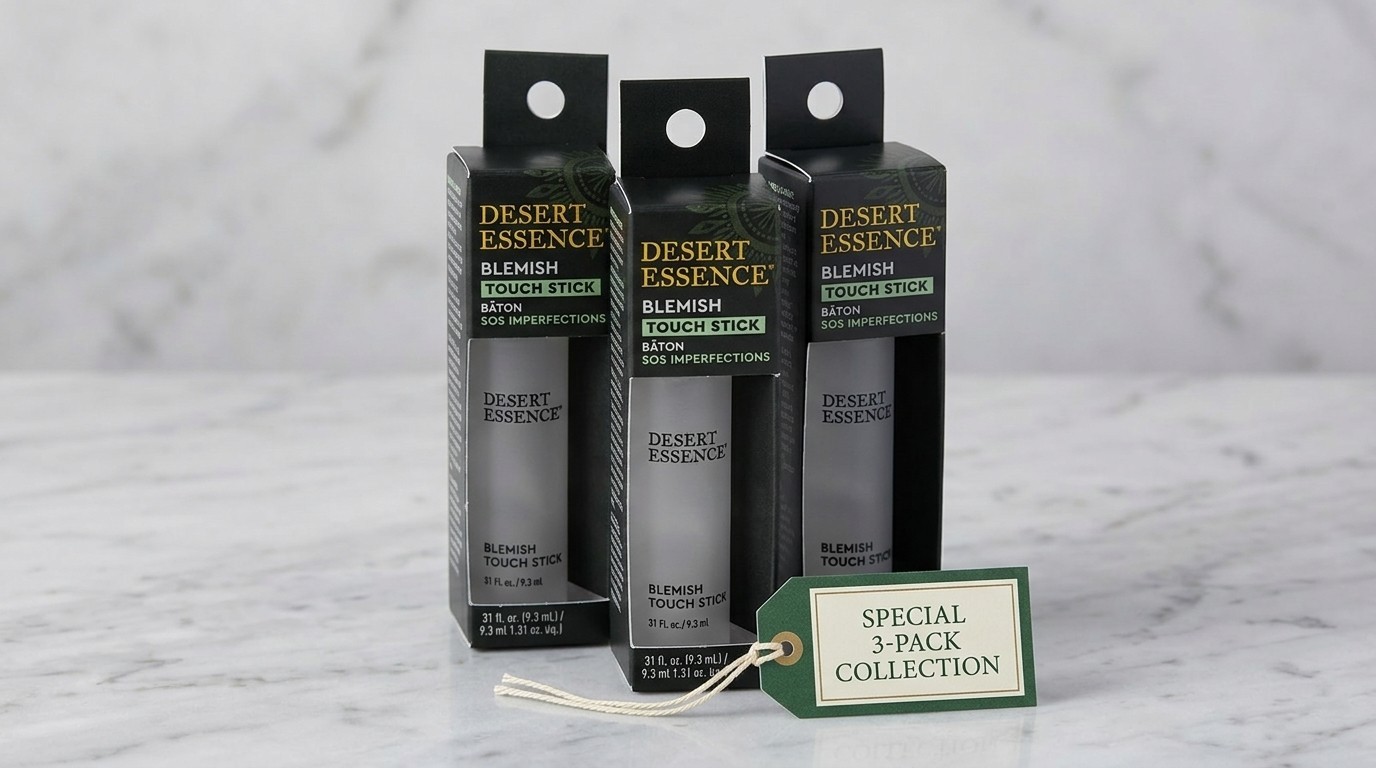 Desert Essence Blemish Touch Stick Tea Tree Oil 0.31 fl oz Pack of 3