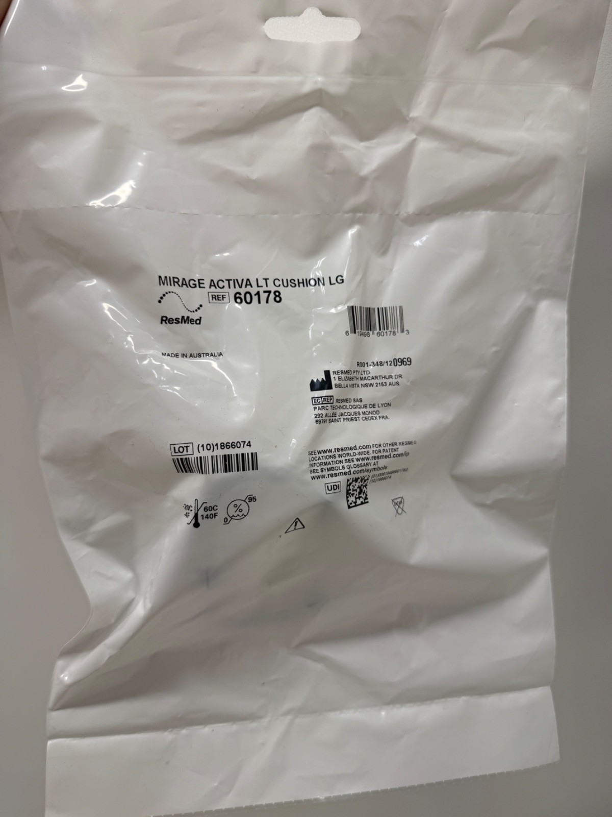 ResMed Mirage Activa LT Cushion LG Lot Box of 22 #(LNML1)