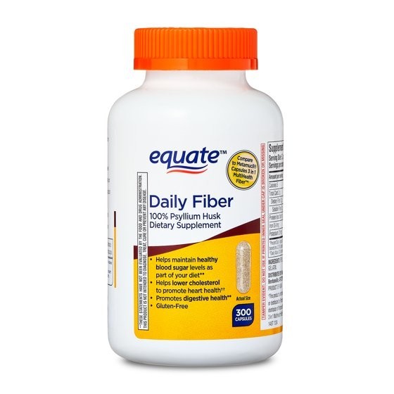 Equate Psyllium Husk Capsules 300 Count