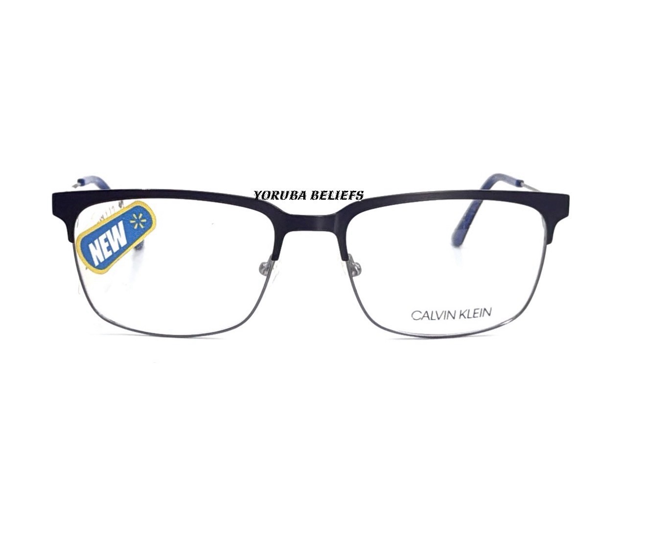 Calvin Klein CK18109 Men’s Black/Silver Eyeglasses 55-18-145 NWT