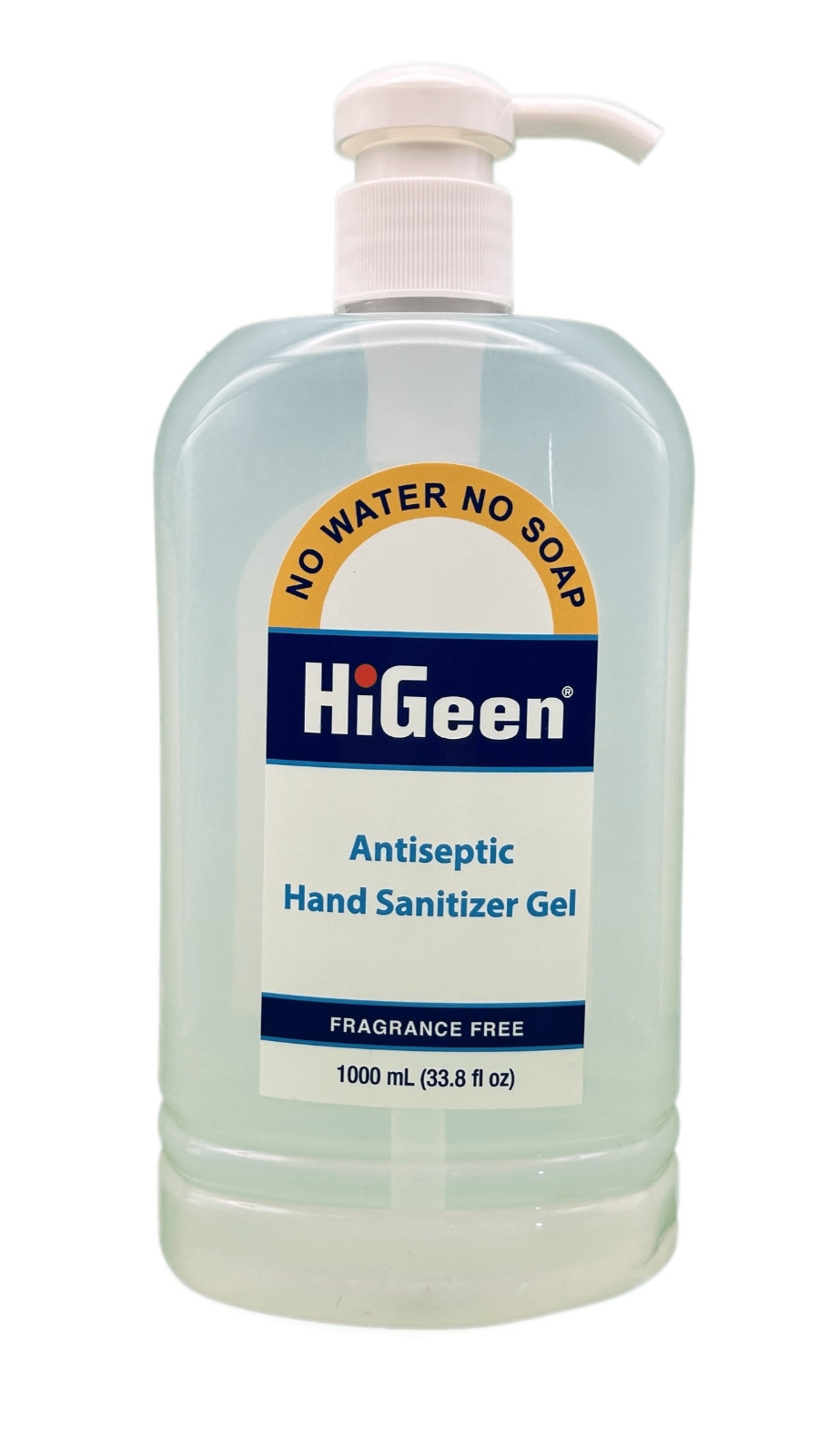 HiGeen Antiseptic Hand Sanitizer Gel Fragance Free