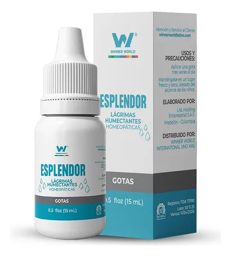 Gotas para los ojos Esplendor Winner World. Eyes Drops, natural product.