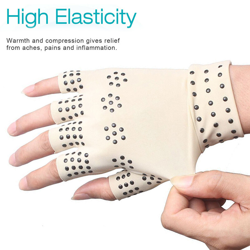 Magnetic Compression Arthritis Gloves Carpal Tunnel Hand Support Pain Relief US