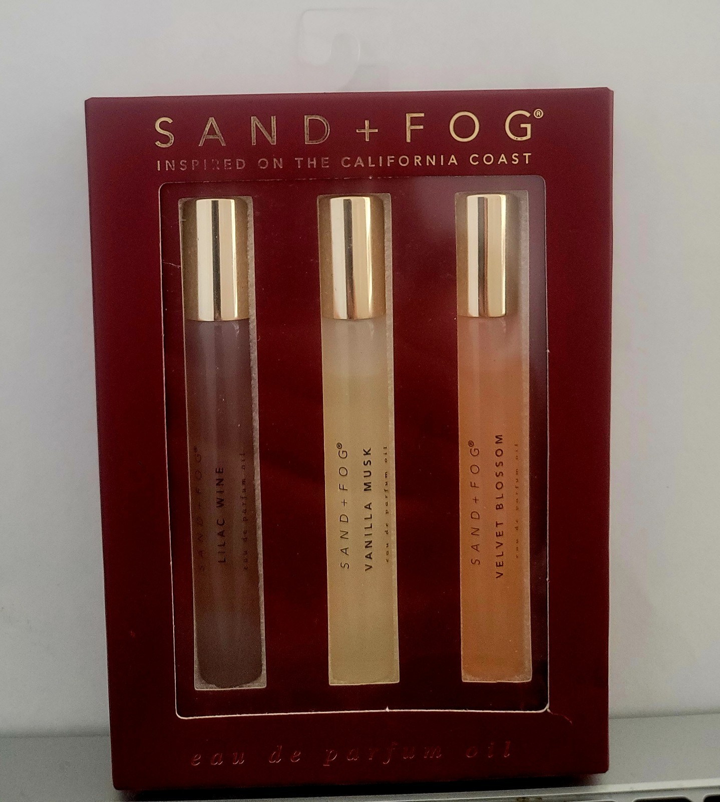 Sand + Fog inspired On The California Coast. Eau De Parfum Oil Discovery Set