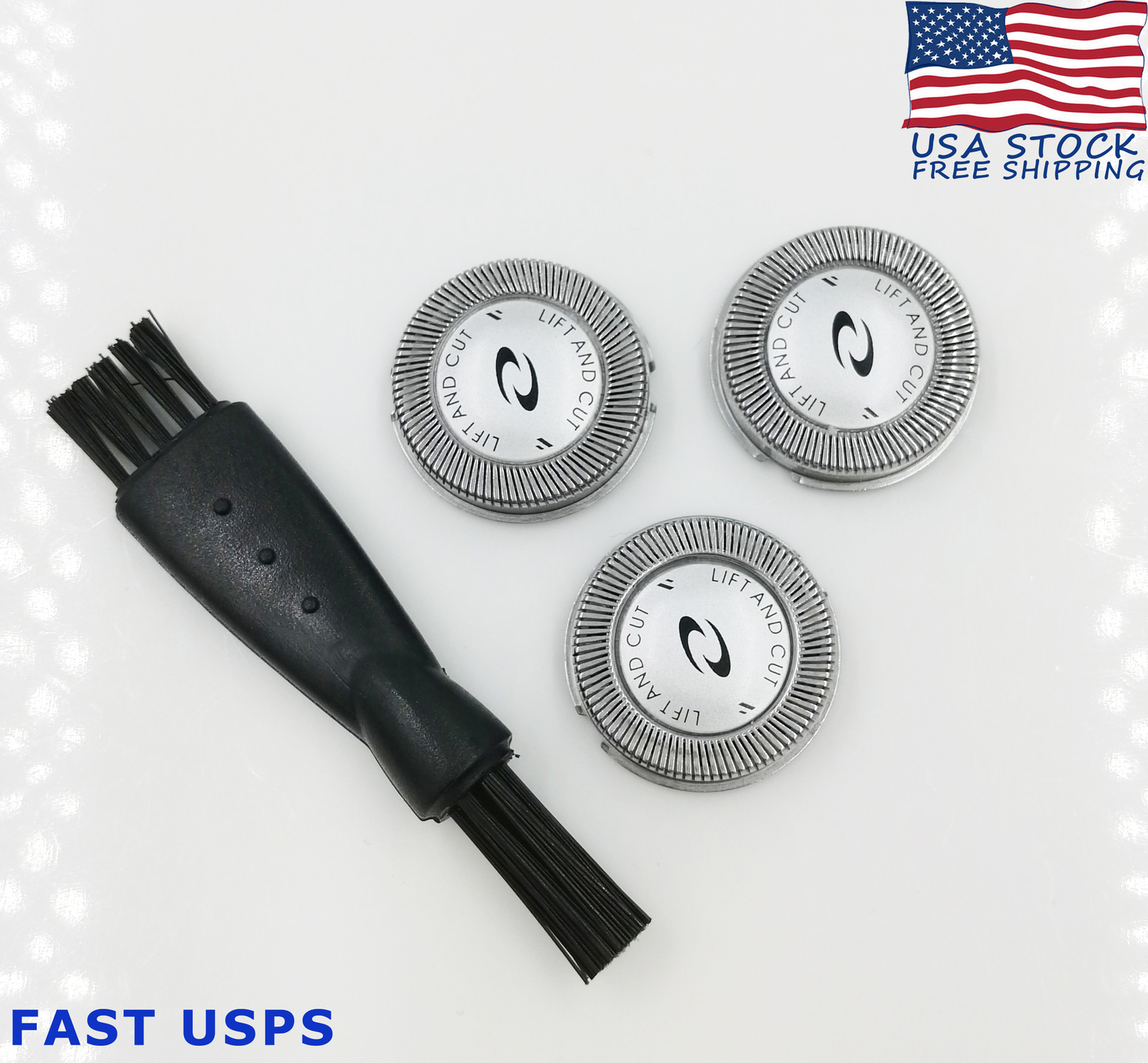 3 Pcs HQ6900 HQ56 HQ54 Replacement Shaver Head compatible for Philips Norelco