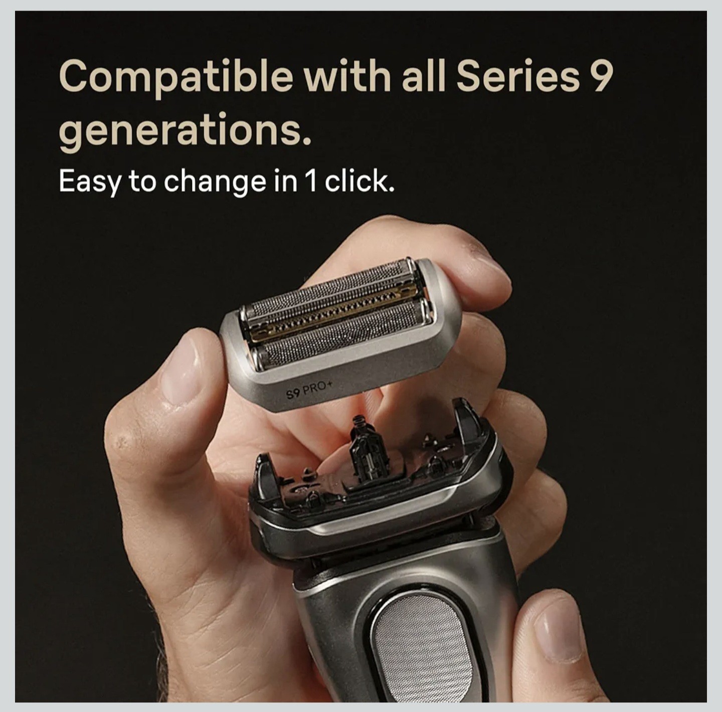BRAUN Genuine Series 9 Pro+ Shaver Replacement Head Fits 9, 9pro, 9pro+, New Gen
