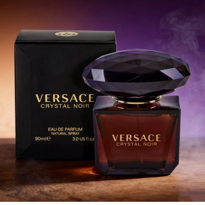 Versace Crystal Noir Eau de Parfum Spray, Regular Size 3.0 US fl oz