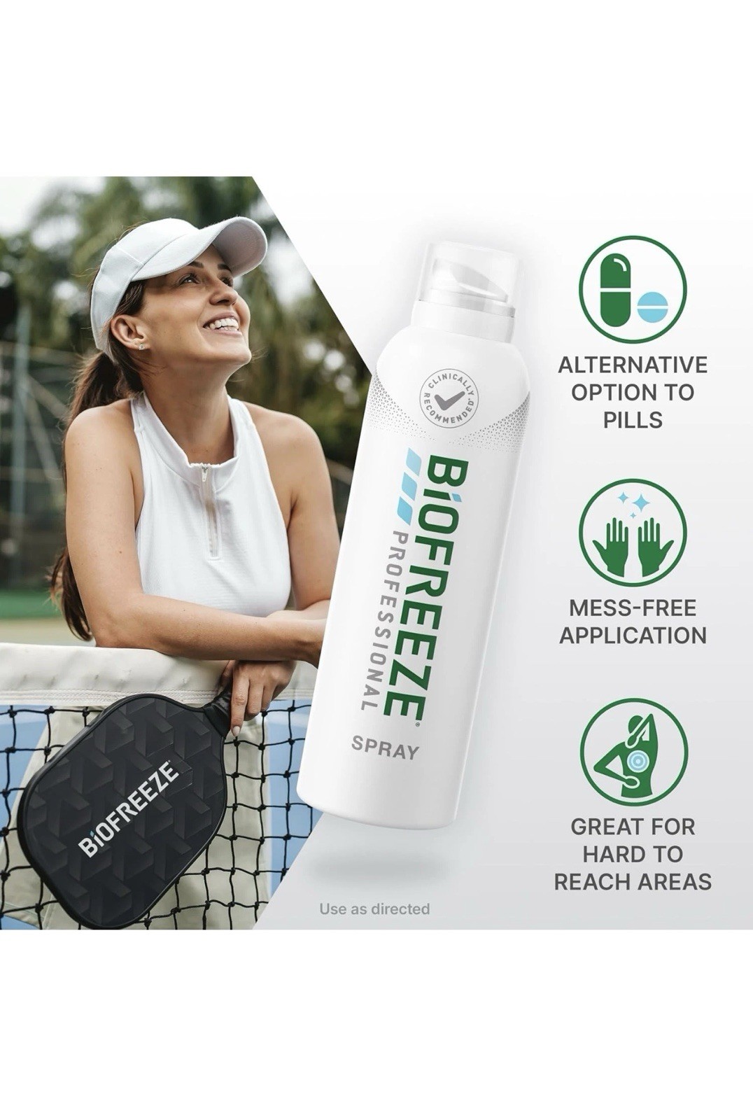 Biofreeze Professional Pain Relief 360 Degree 4oz Spray, 2 packs