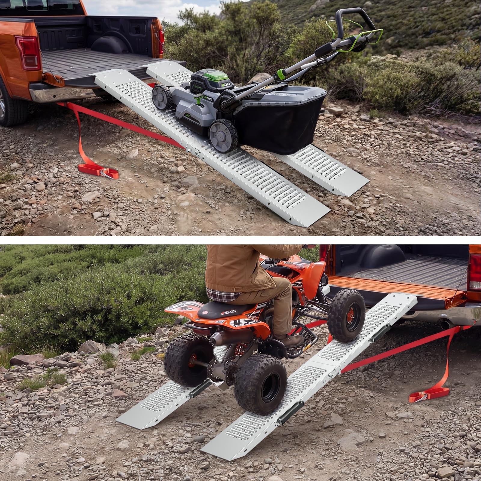 Evcitn Motorcycle Ramps 67″ 1500 LBS 2 pcs