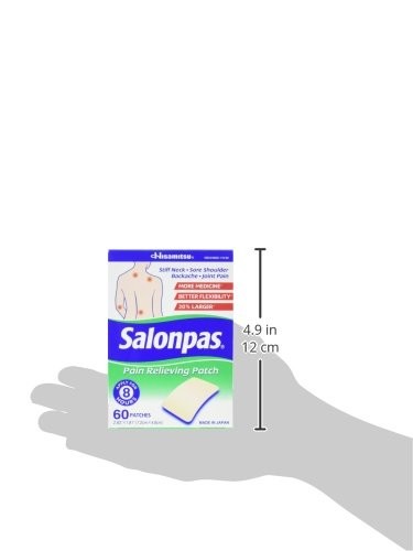 2 Pack Salonpas Pain Relieving Patches Works For 8 Hours 60 Per Box 120 Total