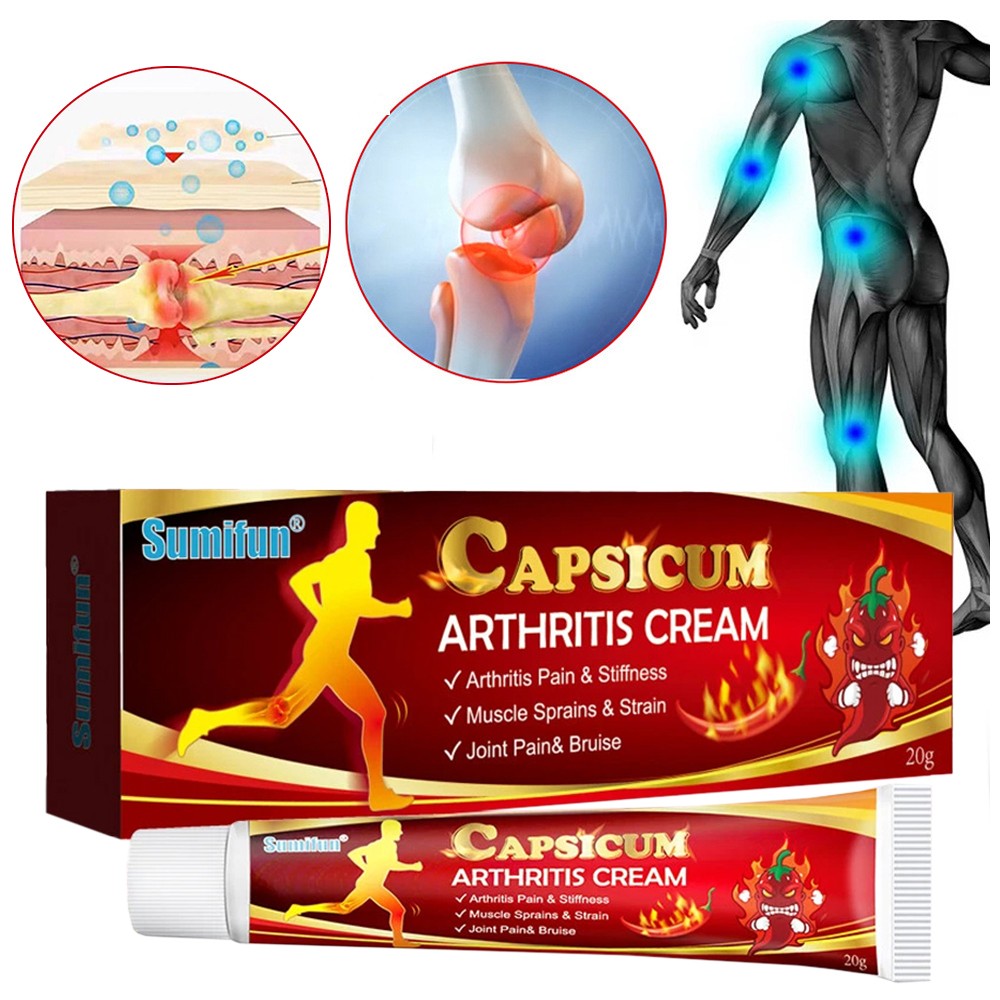 Capsicum 3PACK Arthritis Moisturizer Hot Rheumatoid Arthritis Joint Knee Pain Re