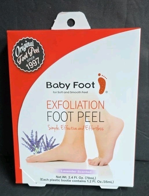 Baby Foot Original Exfoliation Foot Peel 1 Pair Lavender 2.4 fl oz EXP 2024.04