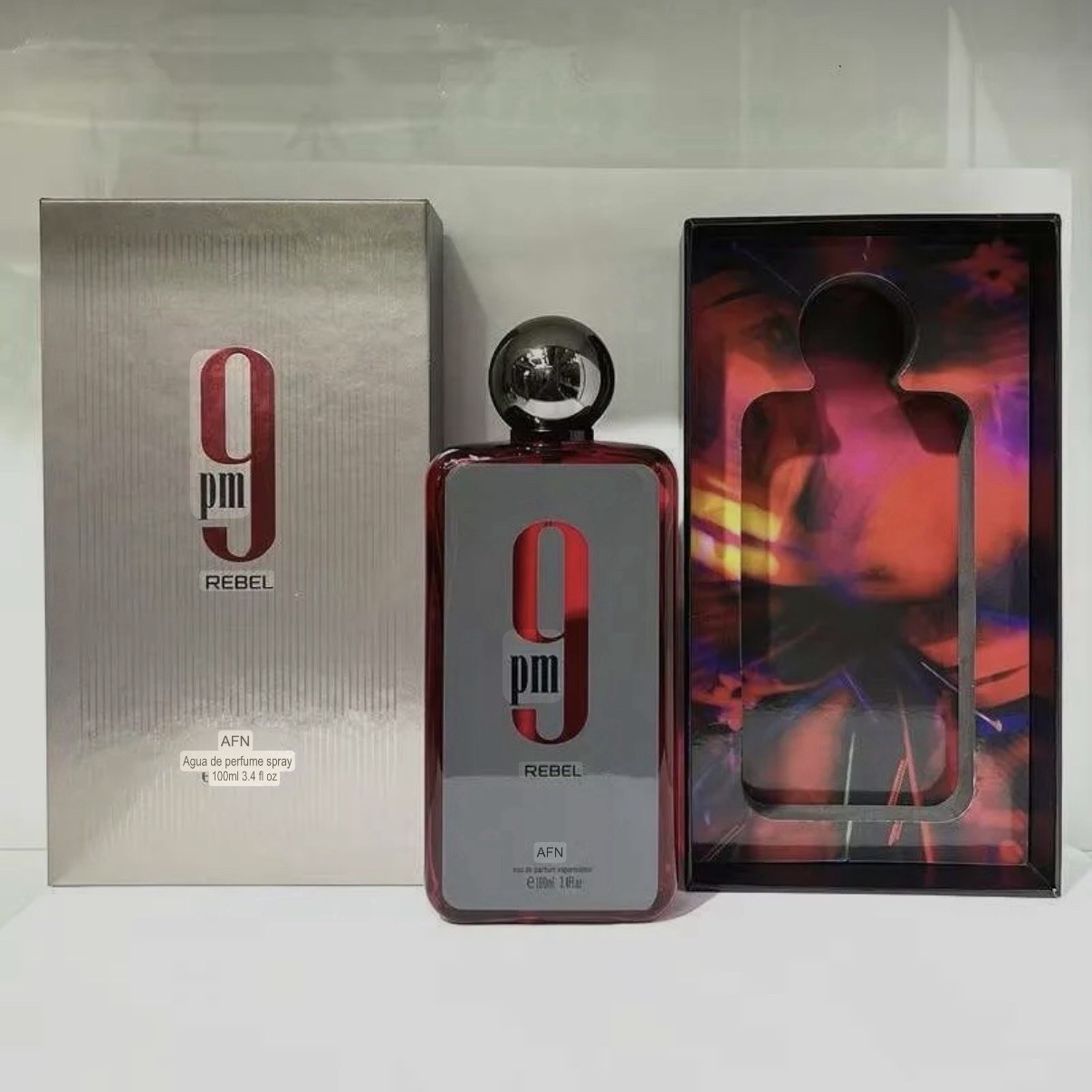 Afnan 9pm Rebel Eau de Parfum Spray Regular Size 3.4 fl oz Fragrance