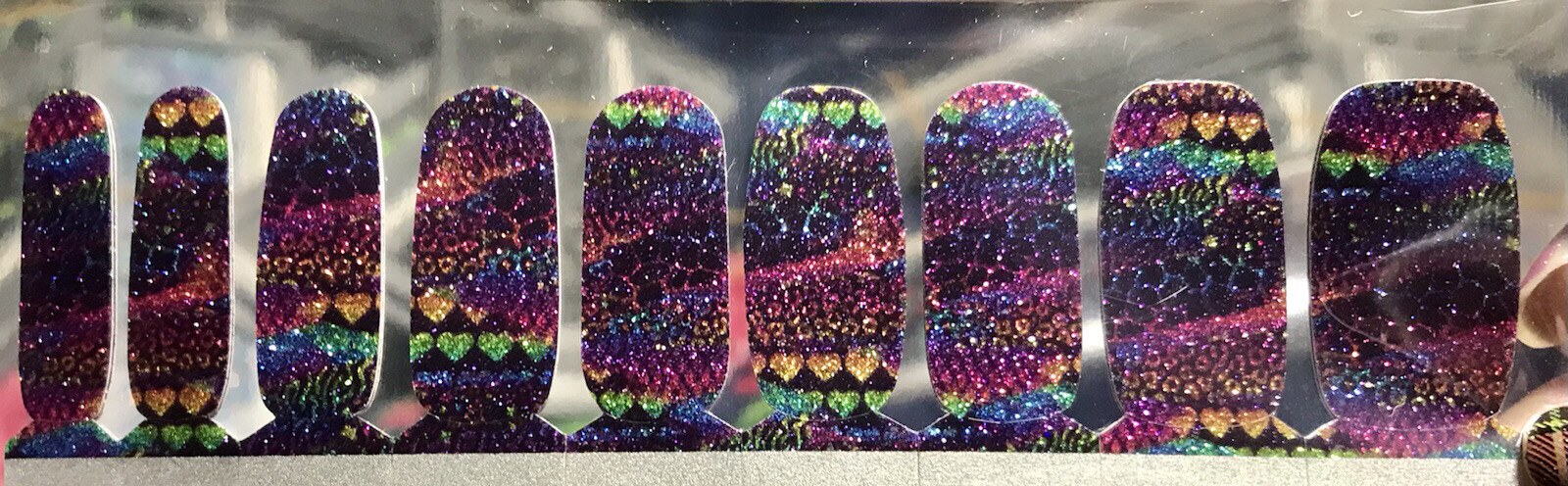 Color Nail Polish Strips, 18ct . Love In Every Color SEE DESCRIPTION BELOW