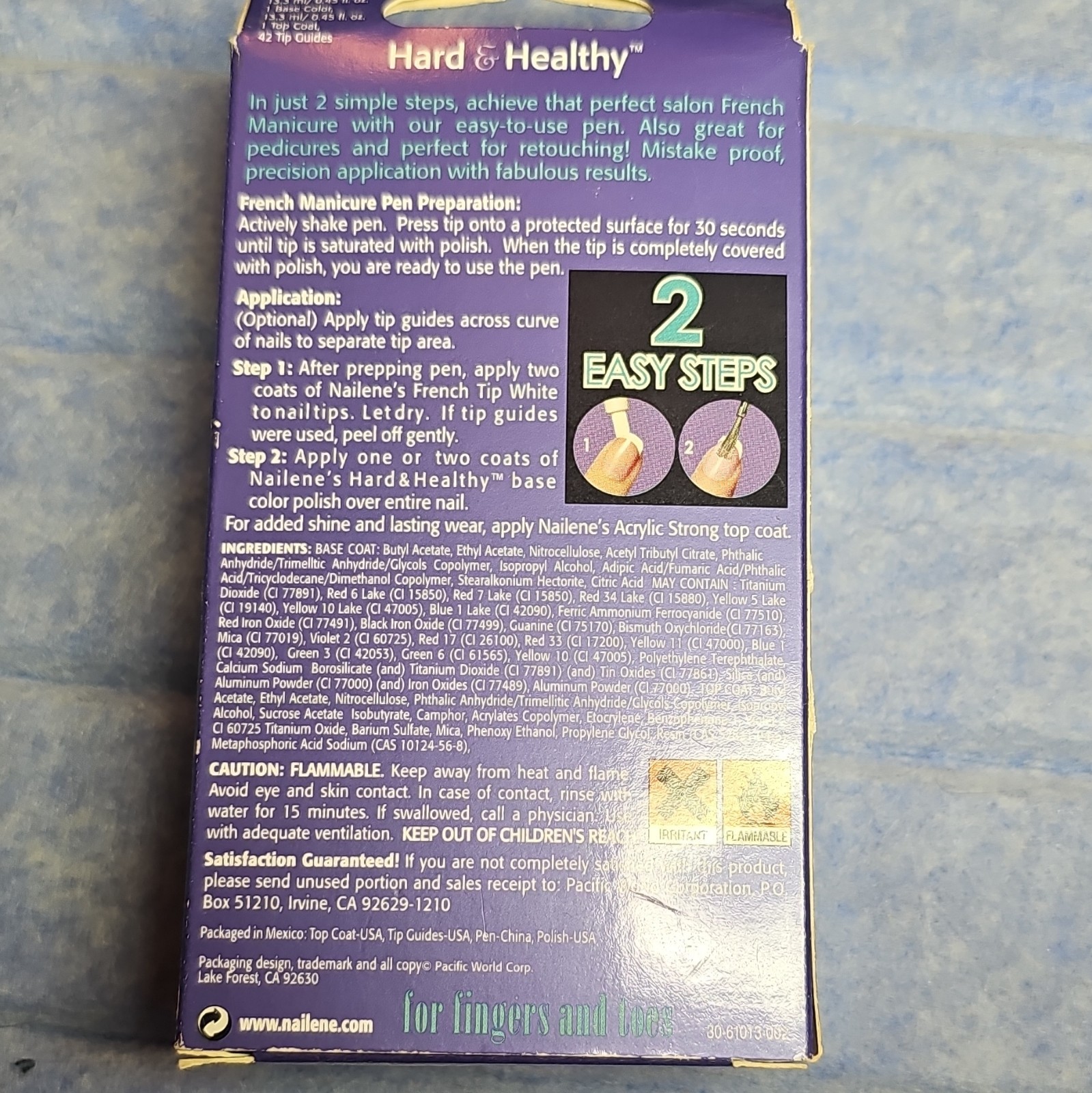 Nailene Hard & Healthy French Tip Pen Kit Mistake-Proof w/ Top Coat 61017