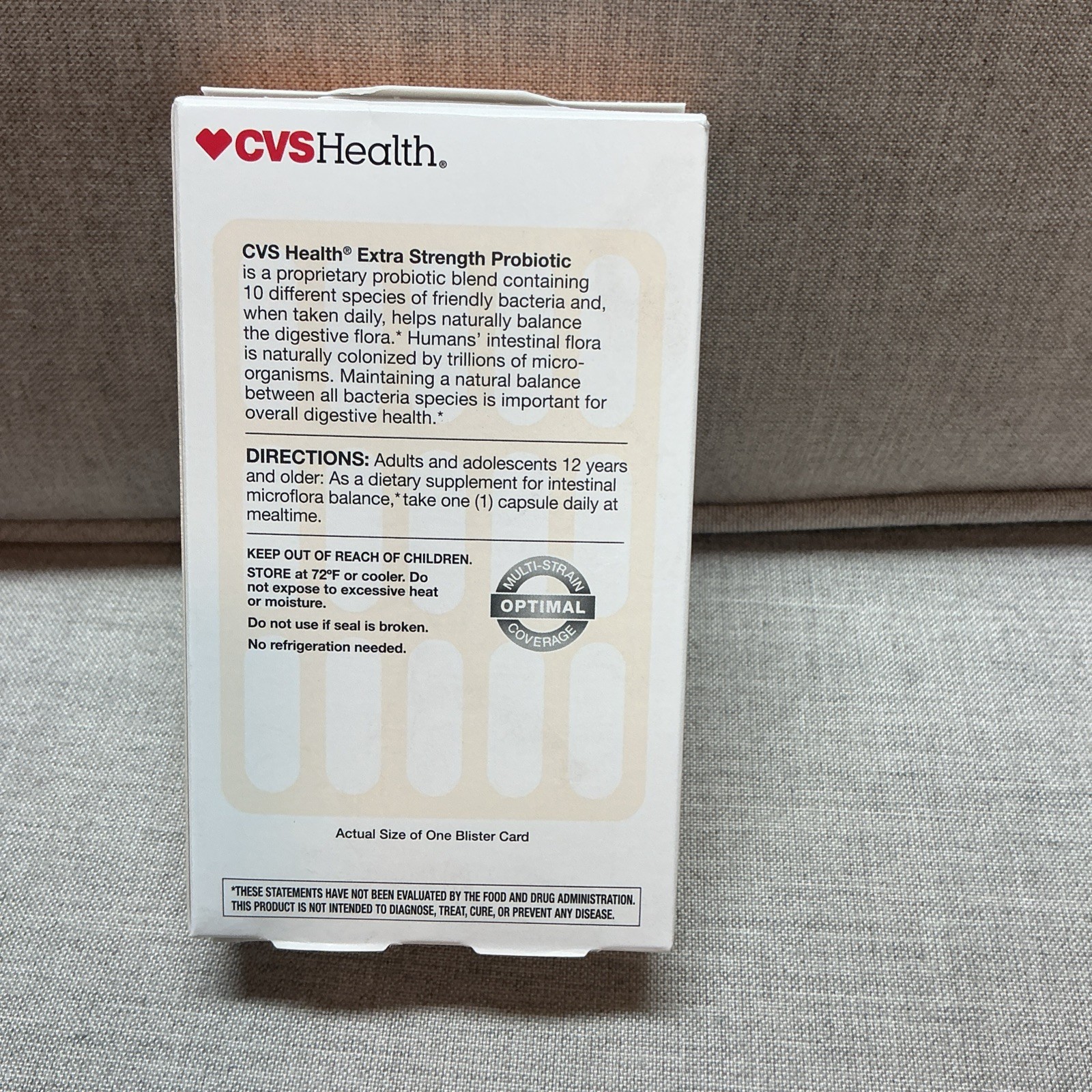 CVS Premium Care Extra Strength Probiotic 30 Vegetable Capsules EXP 06/2027
