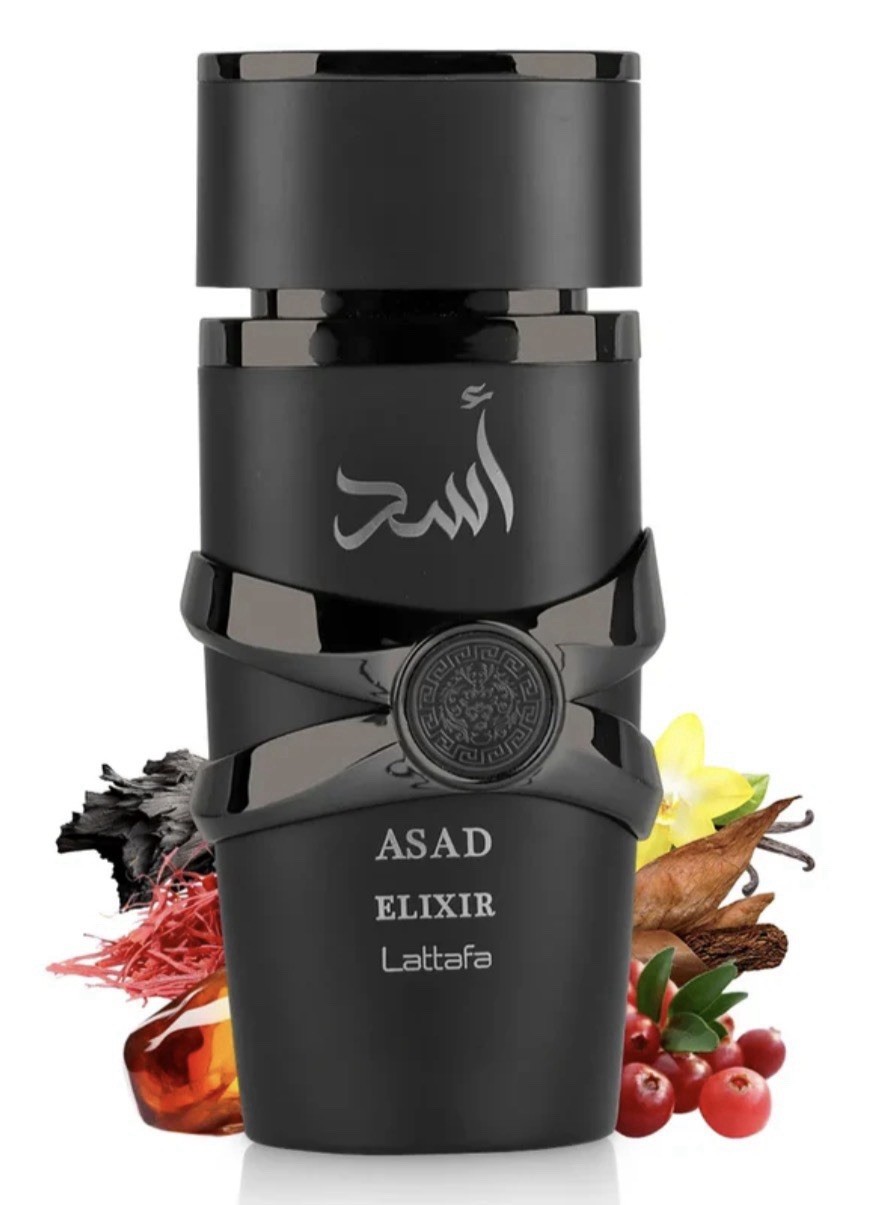 Asad Elixir by Lattafa, 3.4 oz EDP Spray for Men