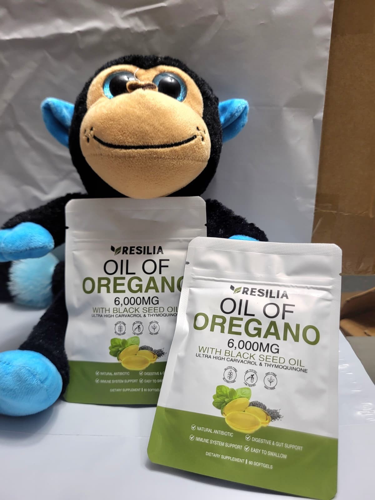 2 in 1 Oil of Oregano & Black Seed Softgels with Carvacrol , Immune Support