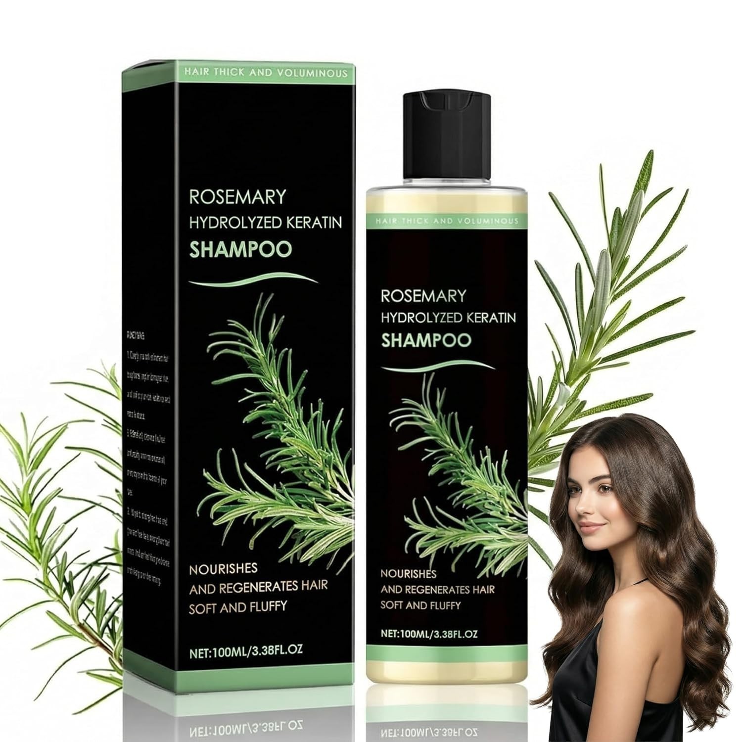 Tgideas Organic Rosemary Hair Growth Shampoo for Women and Men-Natural Thicke…