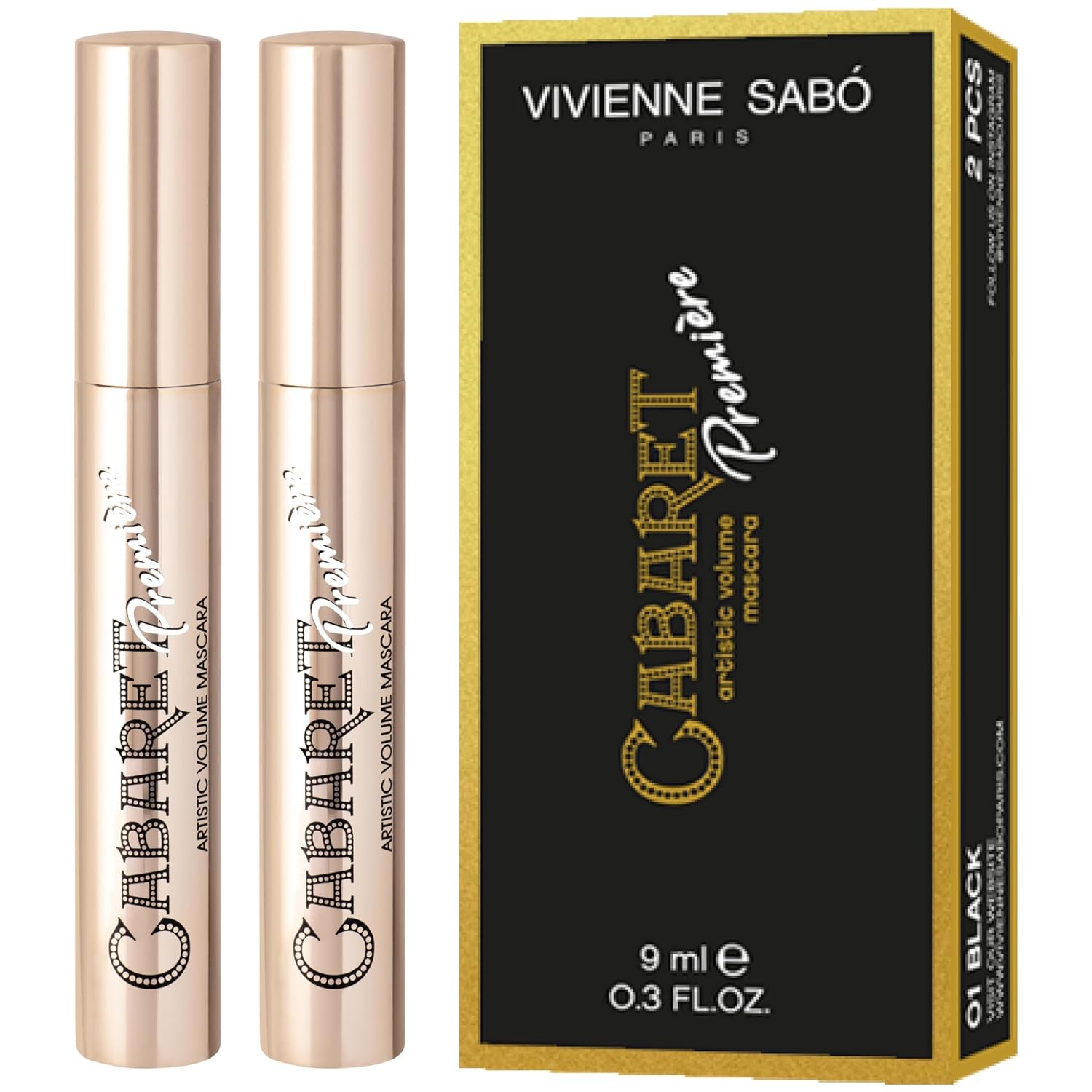 Vivienne Sabo Cabaret Premiere Black Mascara 2 Pack
