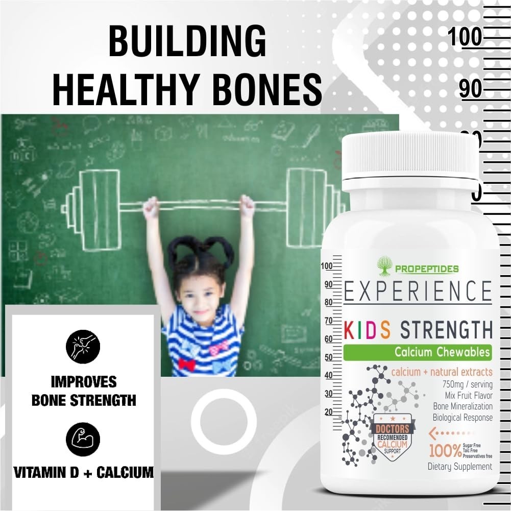 3 Pack Pro.peptides Kids Calcium D3 C Magnesium Zinc 60 Tabs