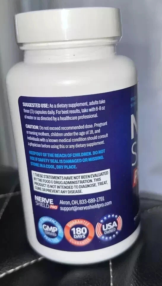 Nerve Shield Pro Advanced New Formula for Neuropathy Exp: 30/12/2027