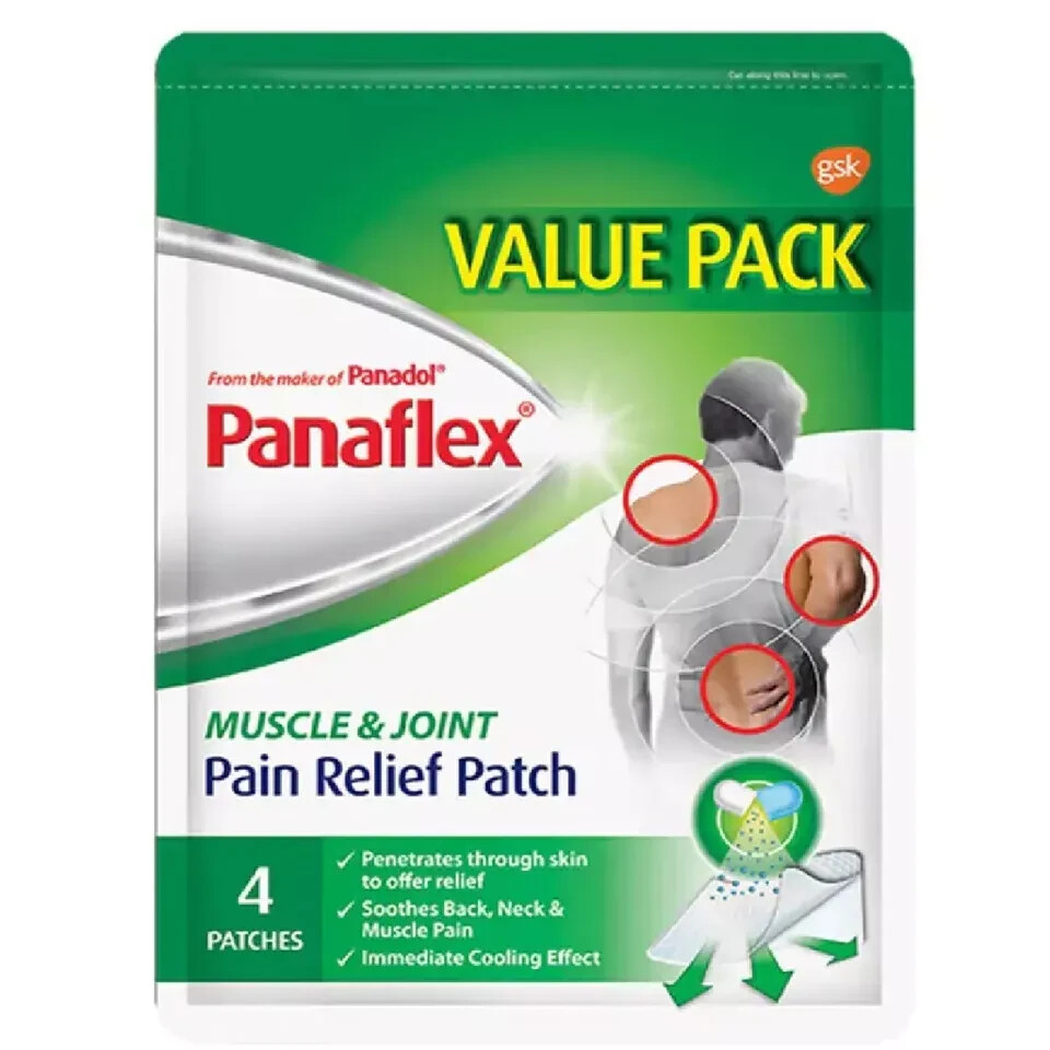 6 PACKS PANAFLEX Muscle & Joint Pain Relief Patch ( 24 Pouches )