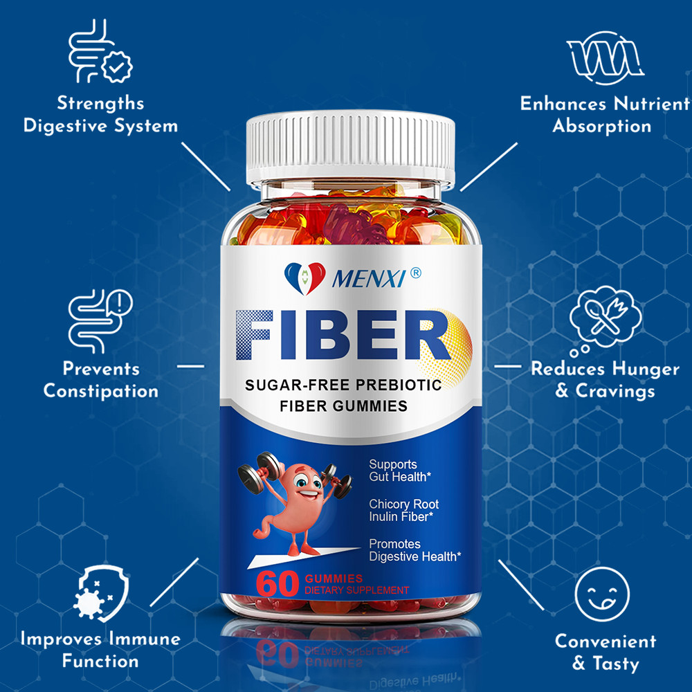 Fiber Gummies 120 Caps 5000mg Per Serving Natural Supplement, Healthy Digestion