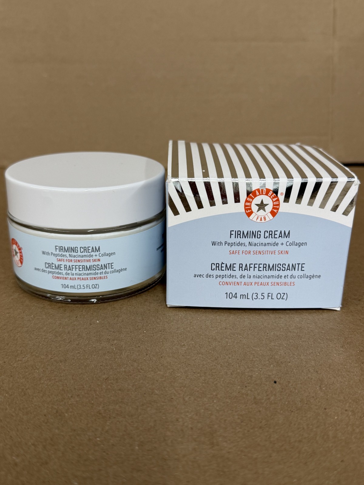 First Aid Beauty Firming Cream w. Peptides, Niacinamide + Collagen 3.5 fl oz NEW