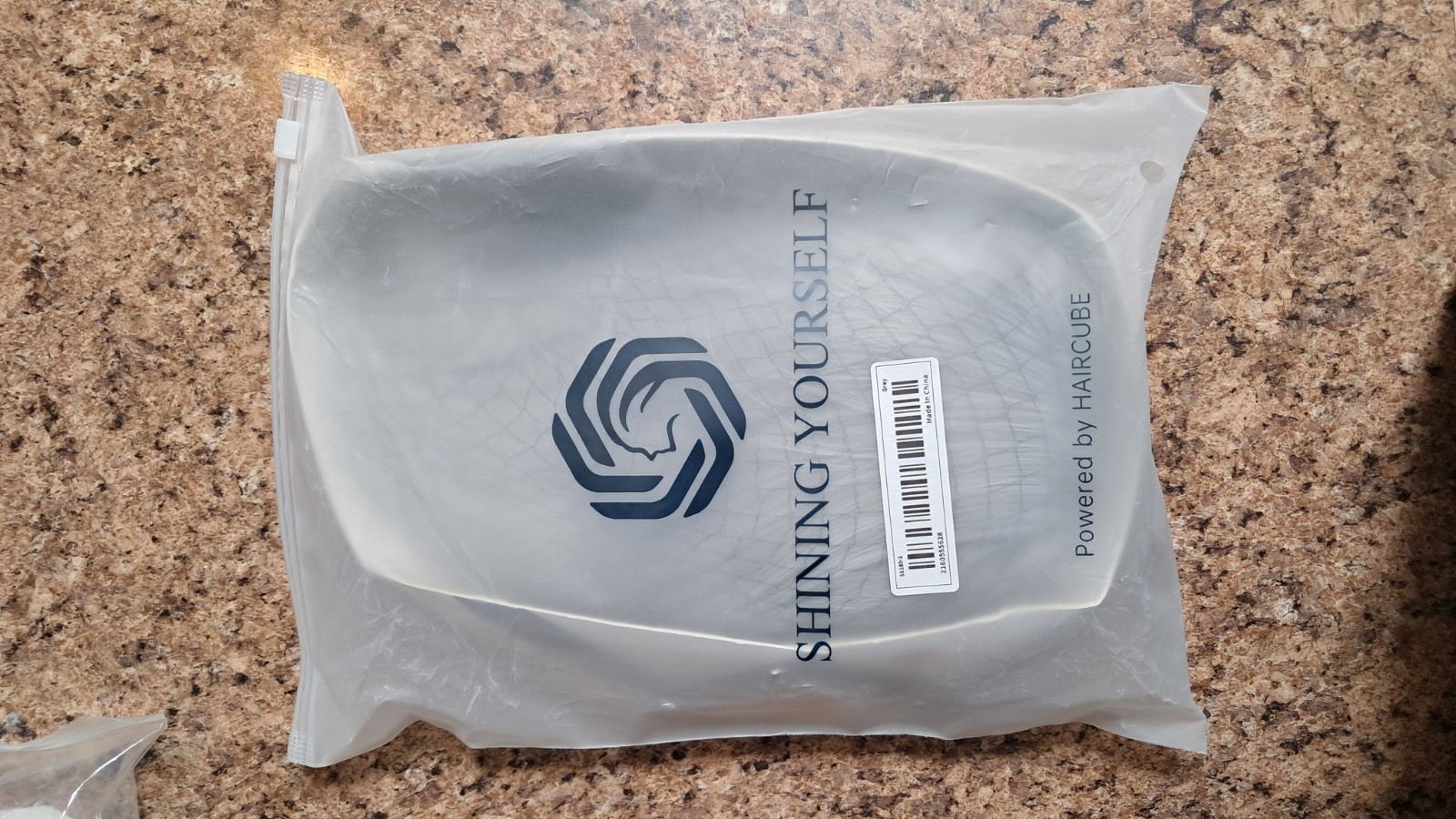 Shining Yourself Gray Short Synthetic Straight Full Wig One Size Side Part